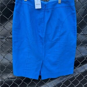 Vibrant Blue Pencil Skirt